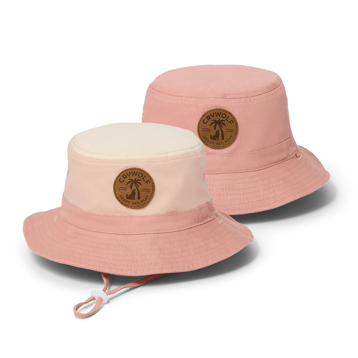 CRYWOLF BUCKET HAT blush colourblock