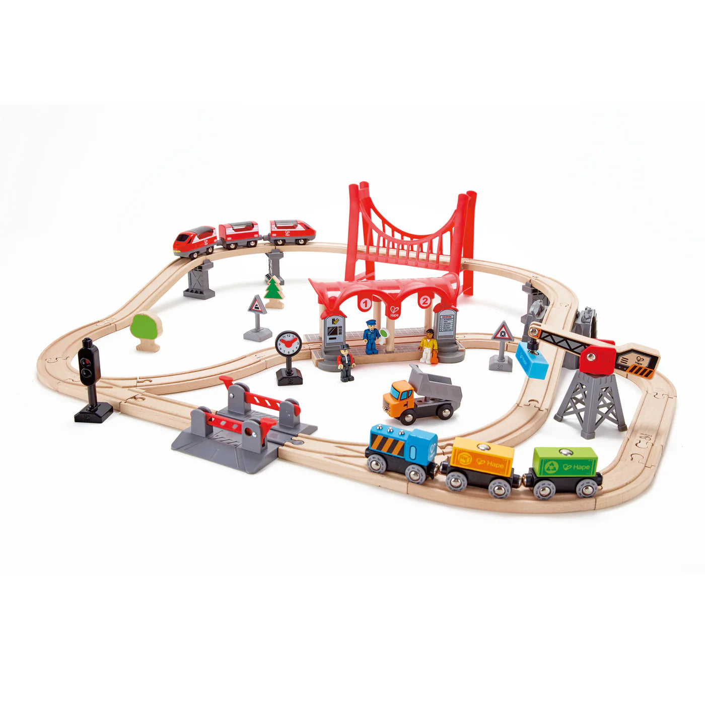 hape busy city rail set