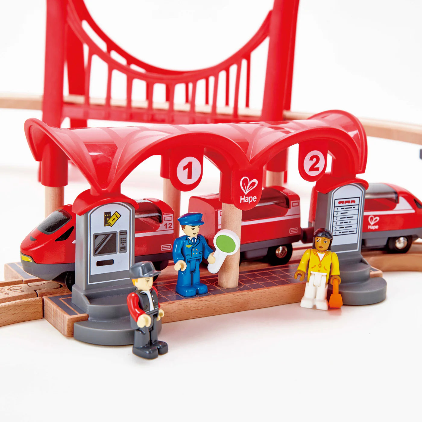 hape busy city rail set