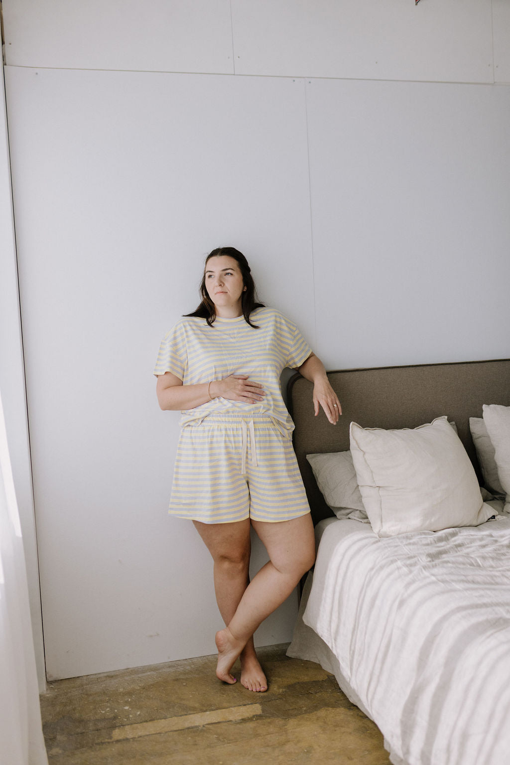 Organic Women's Summer Pyjama Set | Butter + Lilac