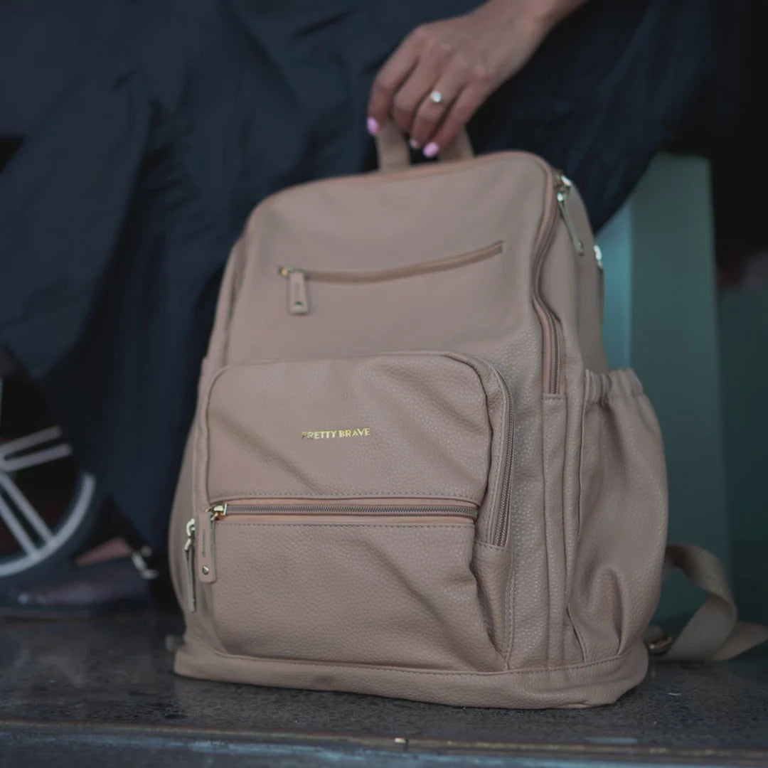 pretty brave chloe backpack natural