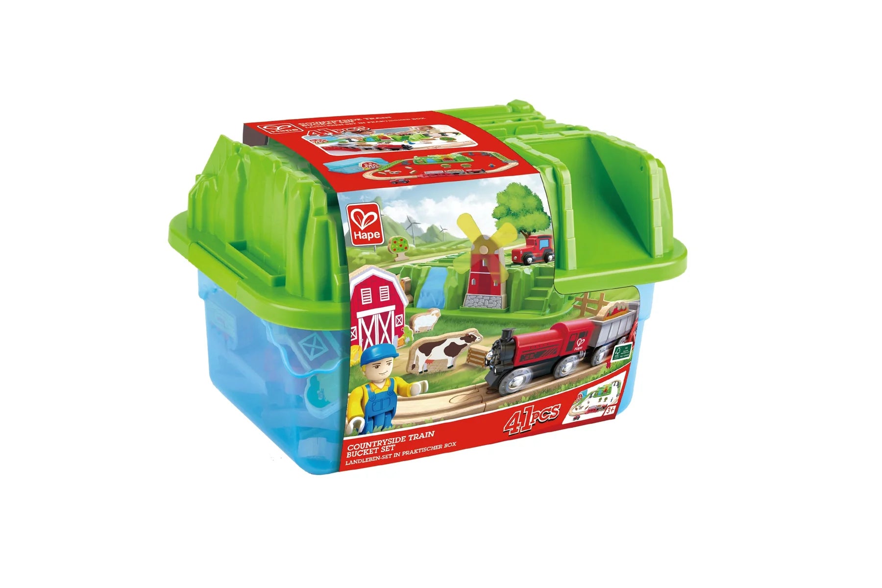 Hape Countryside Train Bucket
