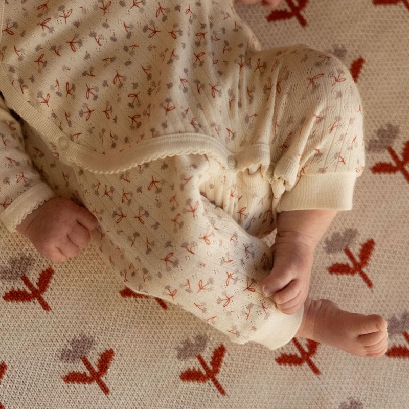 nature baby pointelle dandelion kimono stretch and grow