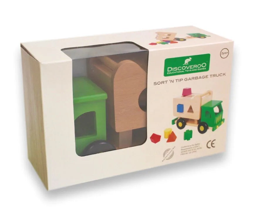 Discoveroo Sort N Tip Garbage Truck