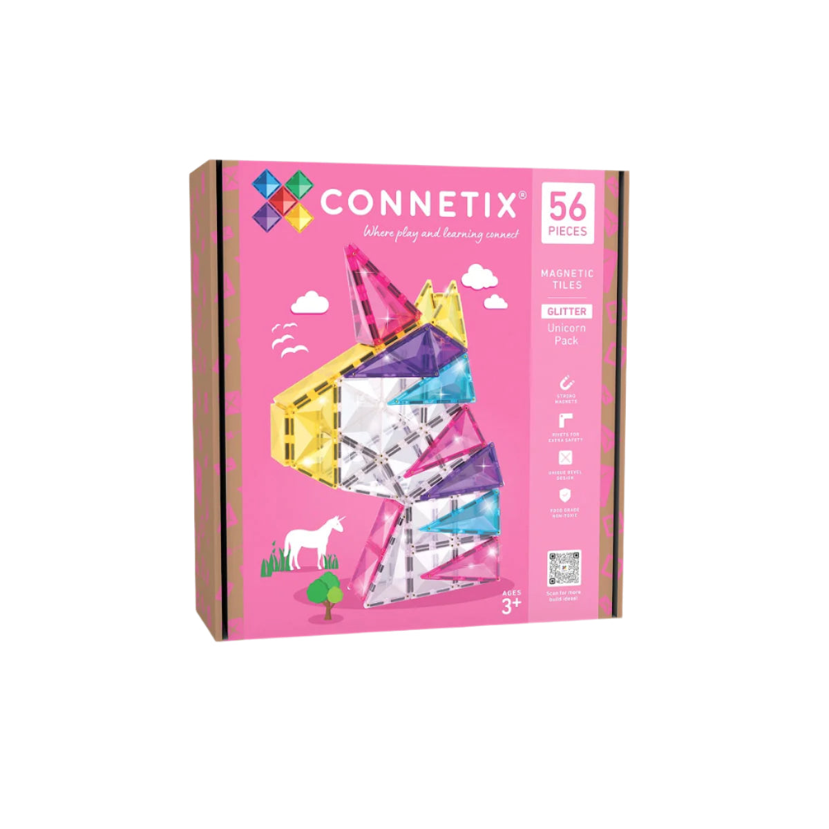 Connetix Glitter Unicorn Pack