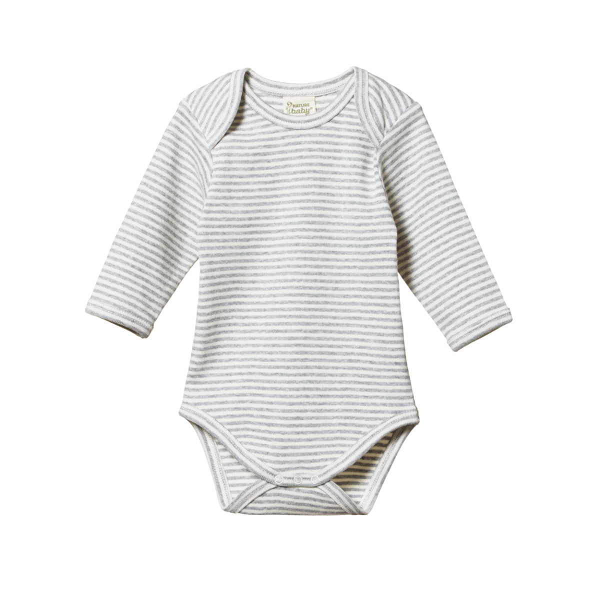 nature baby grey long sleeve onesie