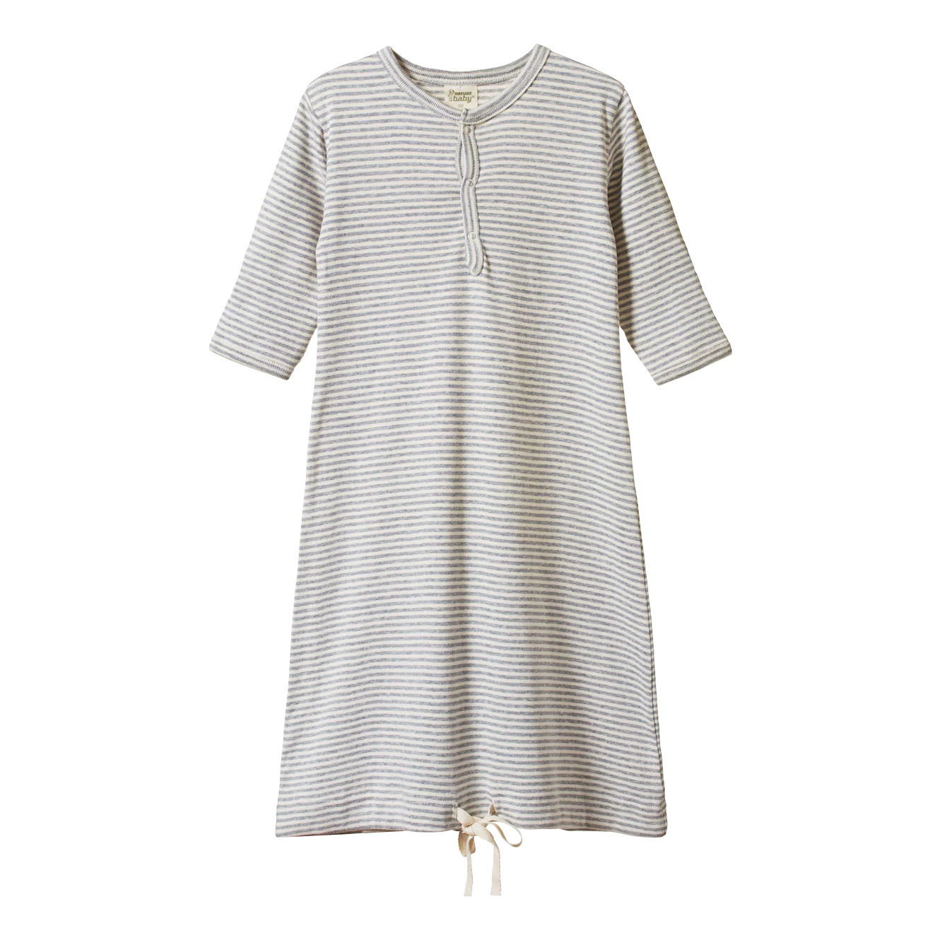 nature baby grey marl sleeping gown