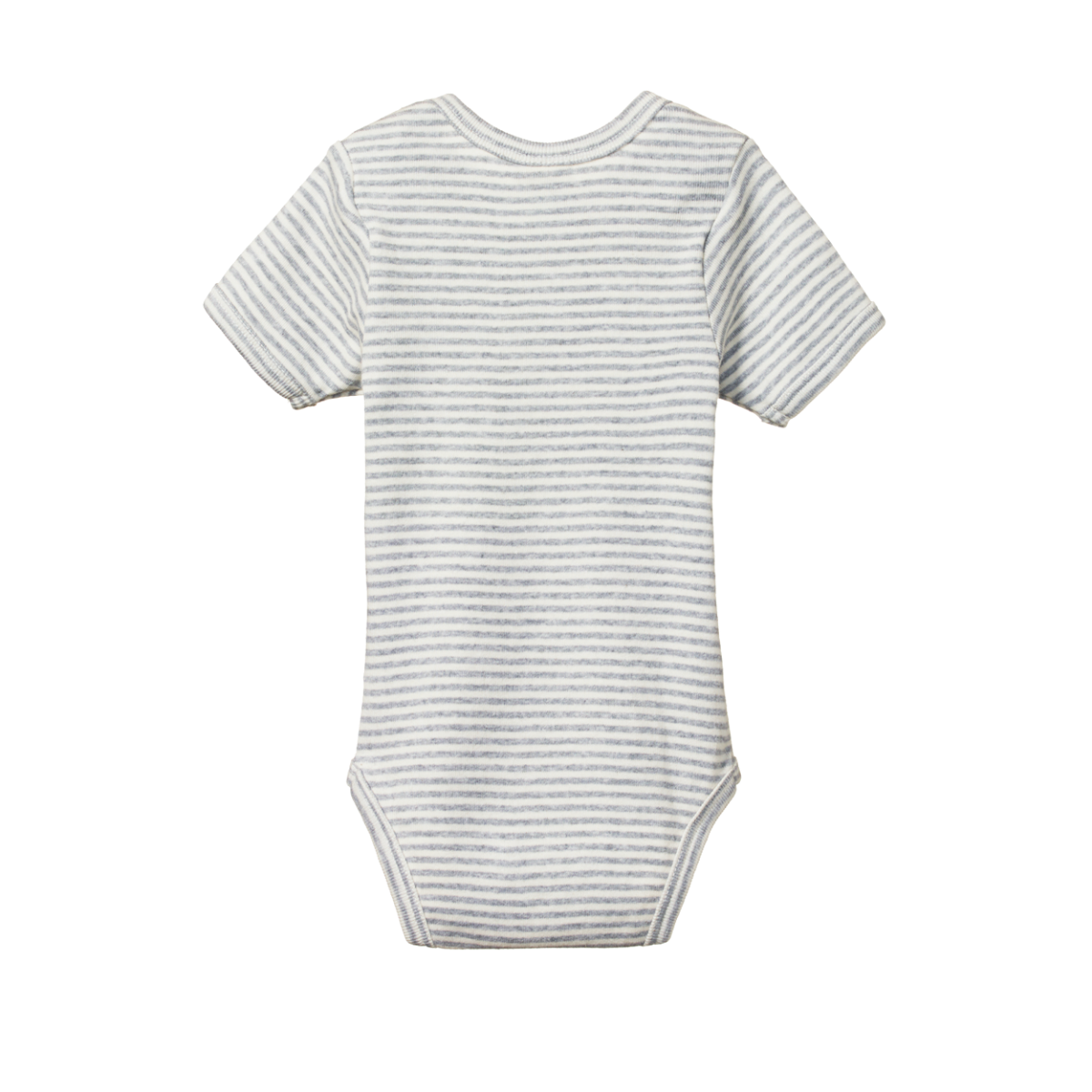Grey marl stripe bodysuit nature baby