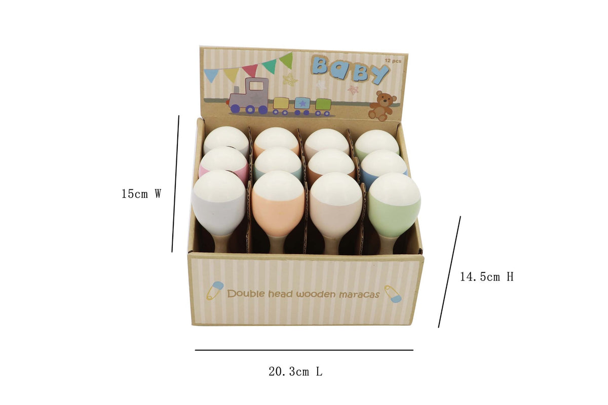 ToysLink Wooden Double End Maraca