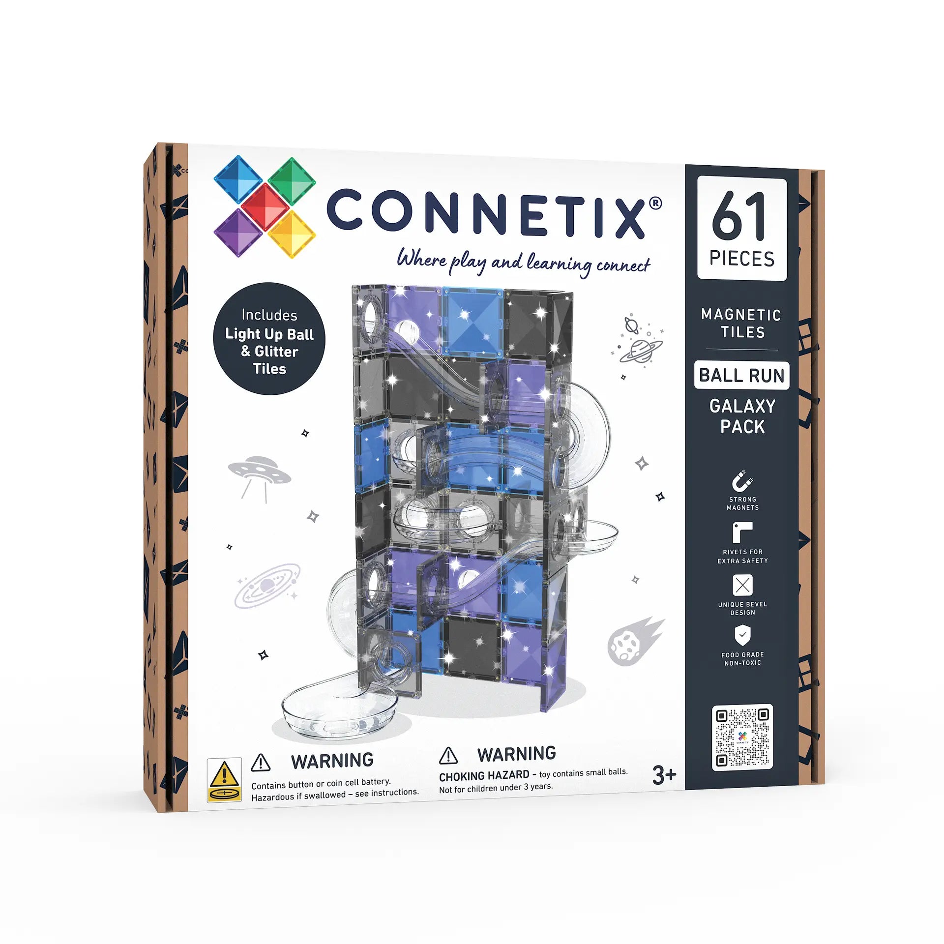 Connetix Ball Run Galaxy Pack 61 pc - Box