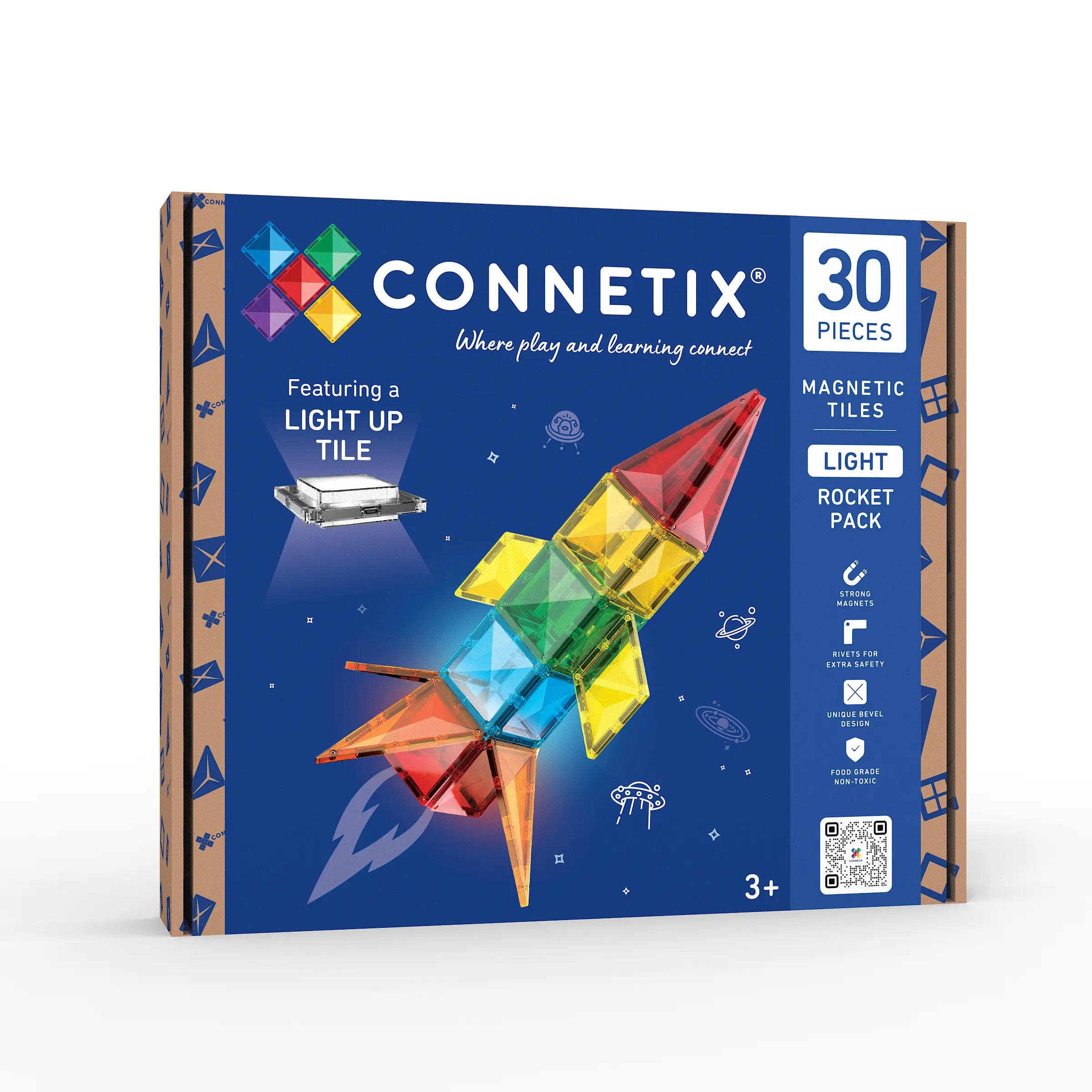 Connetix Light Rocket Pack 30 pc - Box