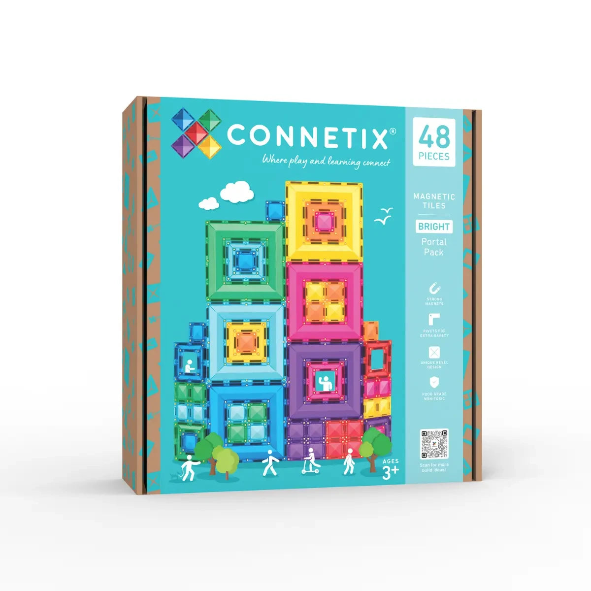 Connetix | Bright Portal 48 Piece Pack
