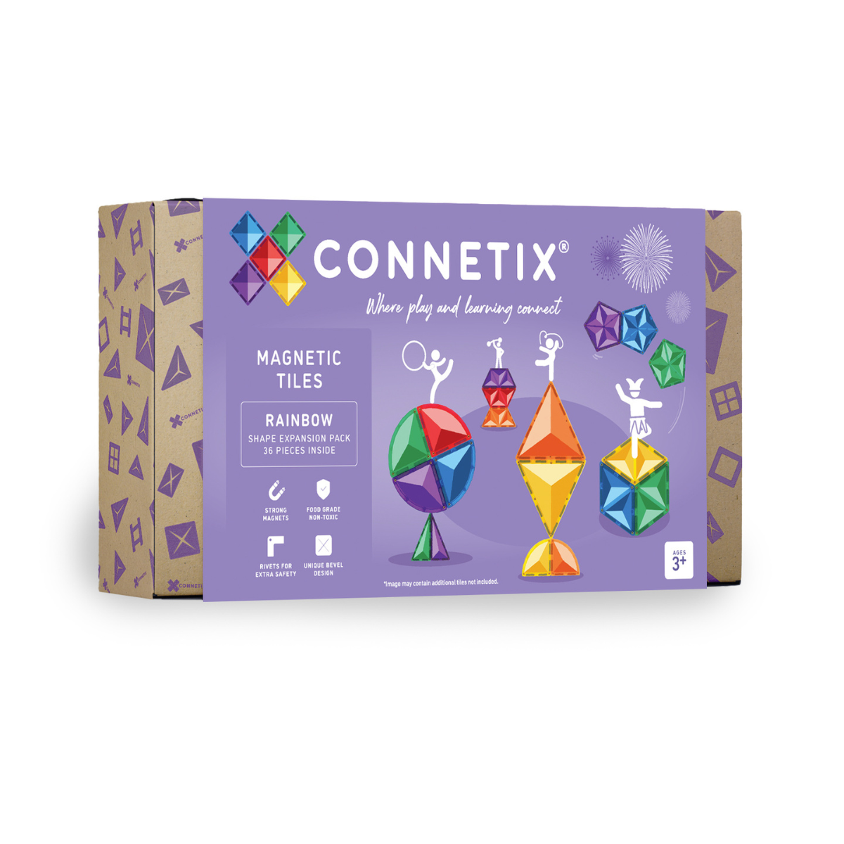 Connetix | Rainbow 36 Piece Shape Expansion Pack