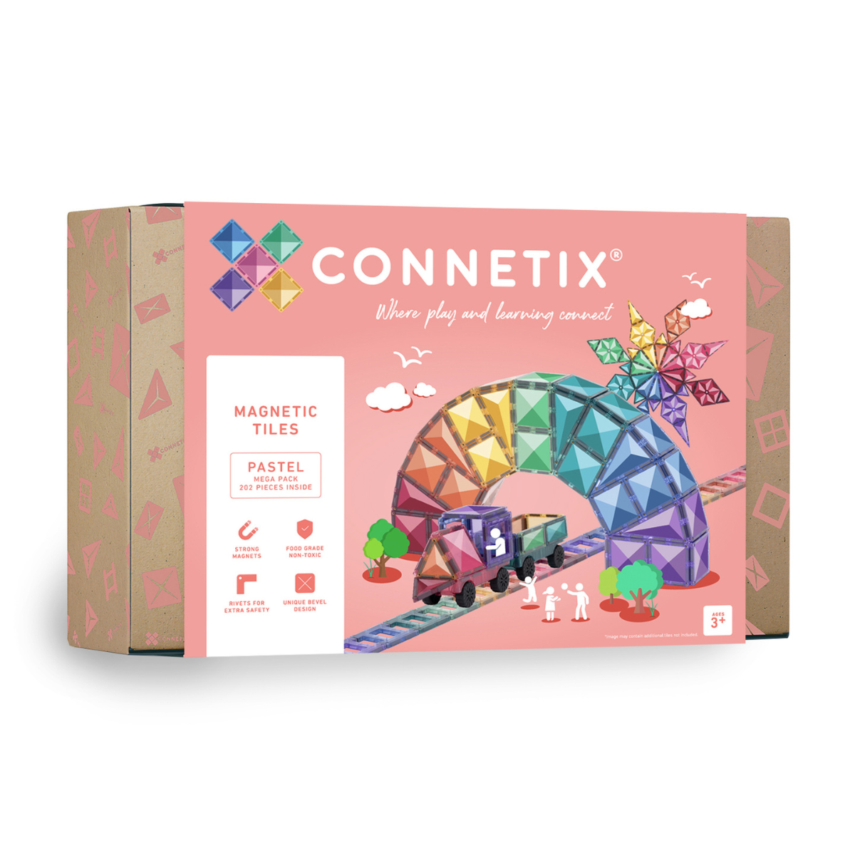 Connetix | Pastel 202 Piece Mega Pack