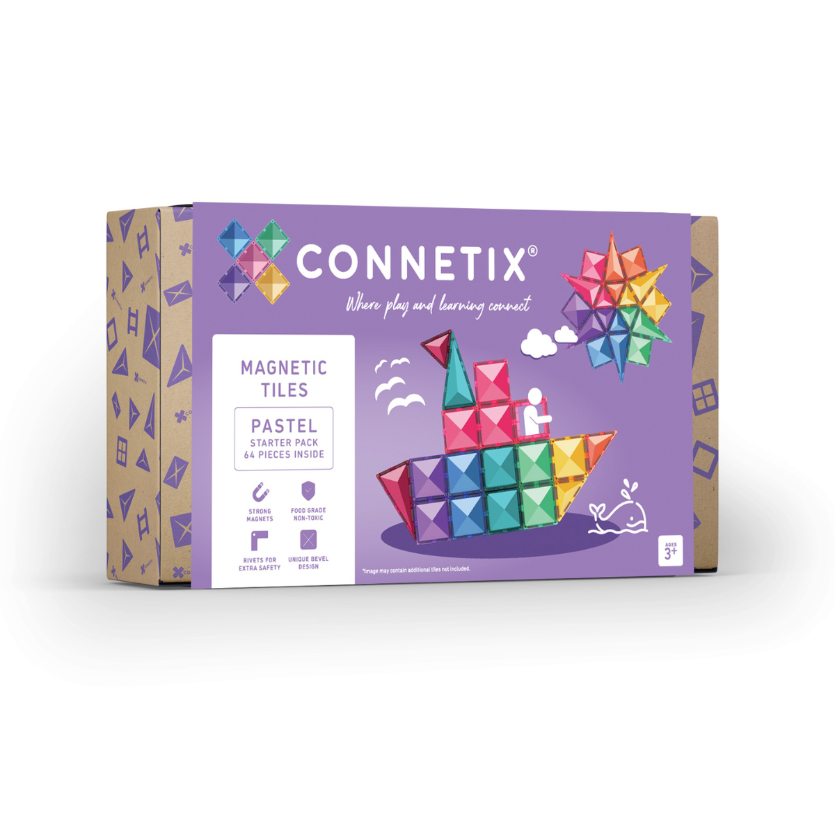 Connetix | Pastel 64 Piece Starter Pack