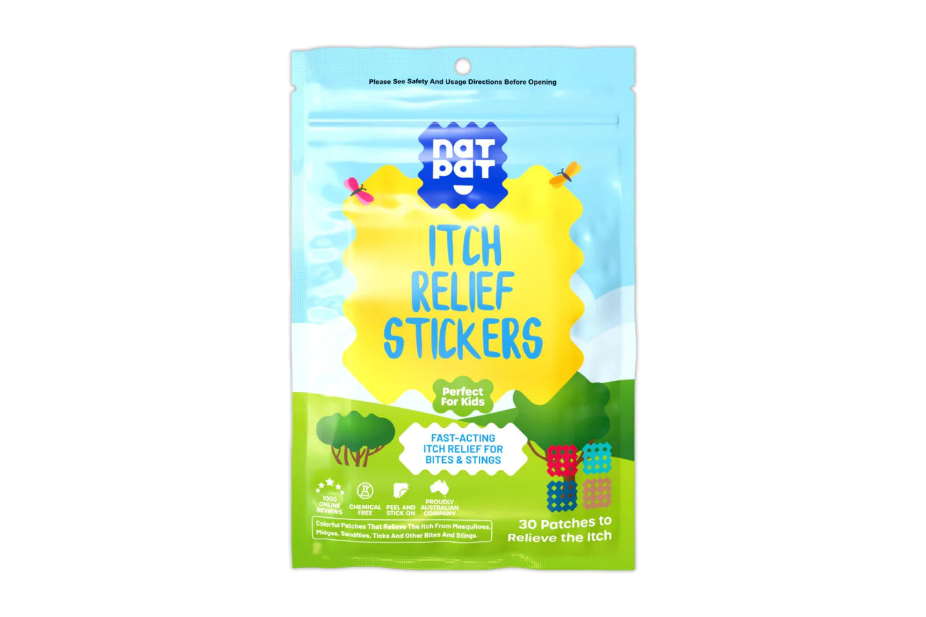 Natural patch itch patches