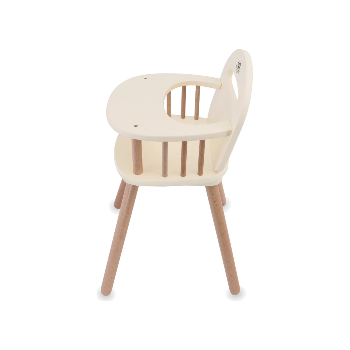 Kinderfeets Doll High Chair angle view