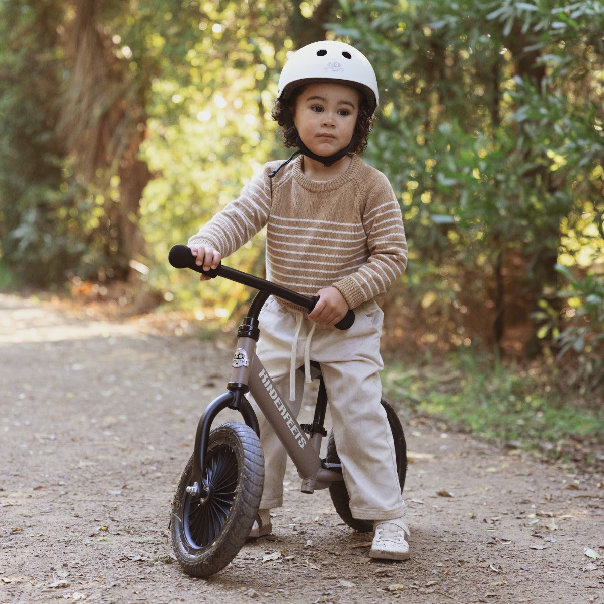 Kinderfeets Trail Bike Slate Grey outdoors
