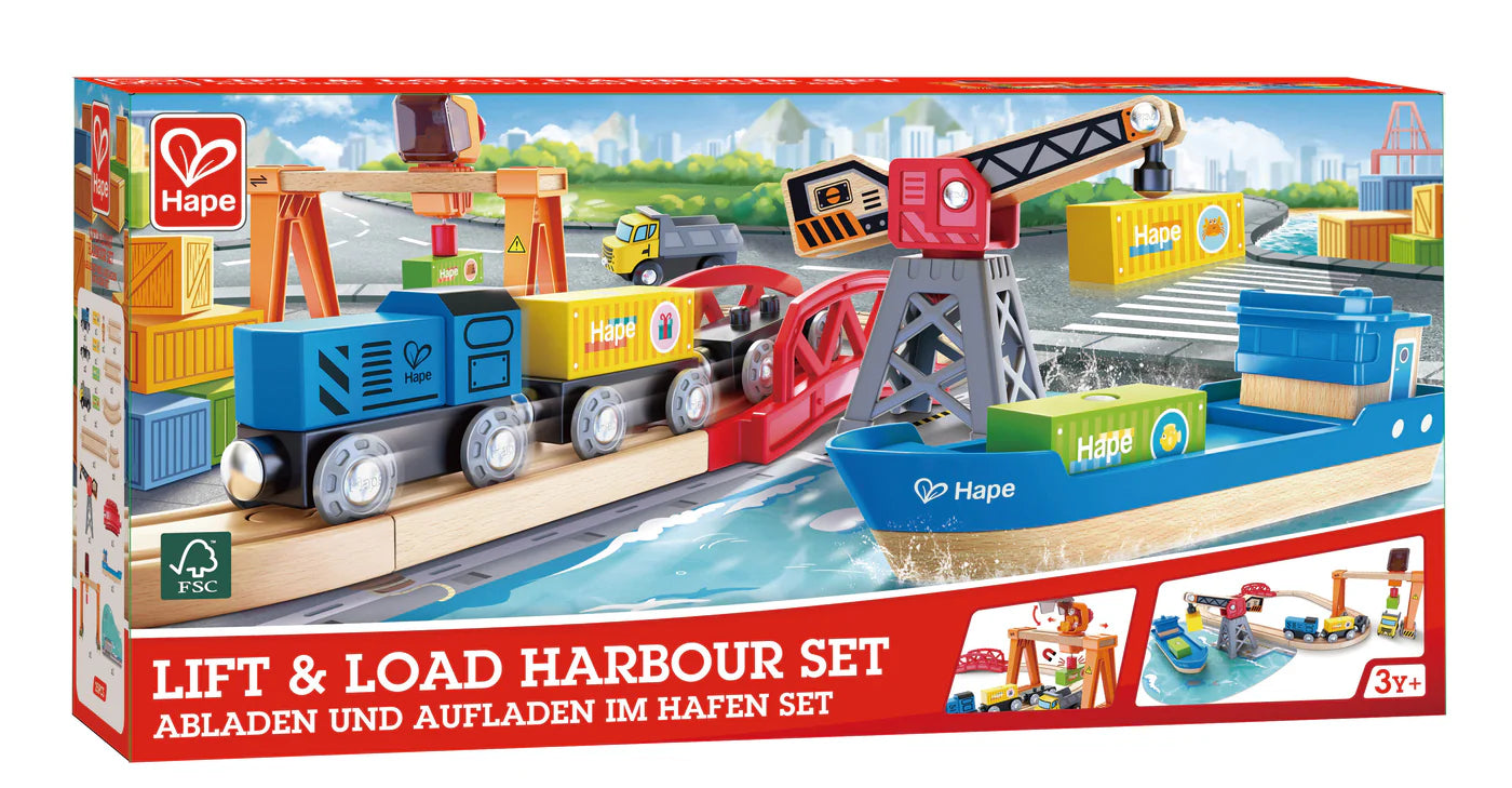 Hape Railway Lift and load harbour set