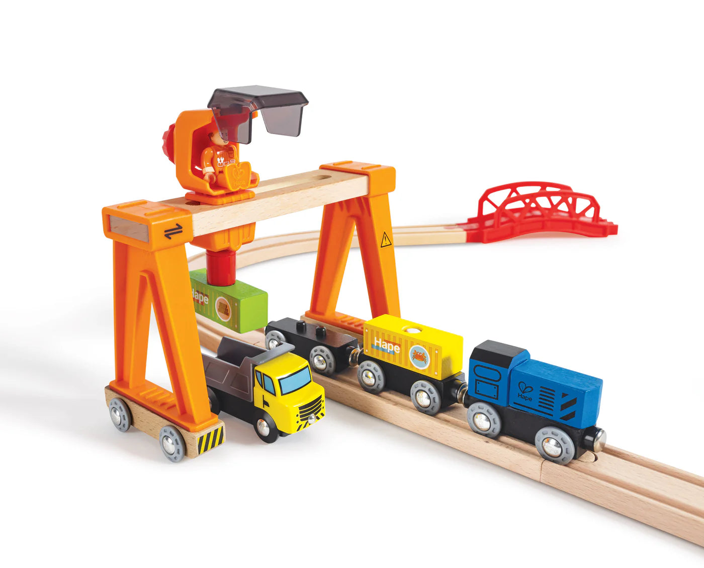 Hape Railway Lift and load harbour set