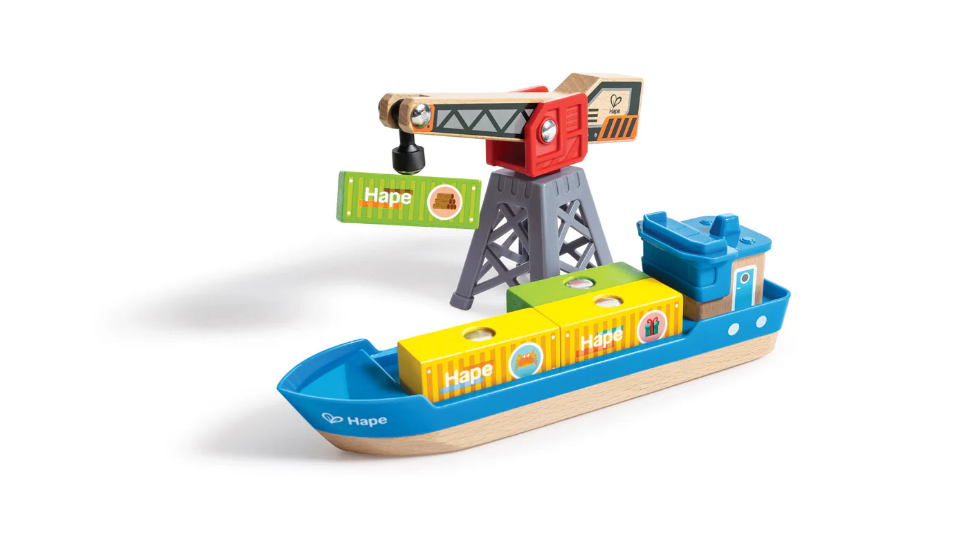 Hape Railway Lift and load harbour set