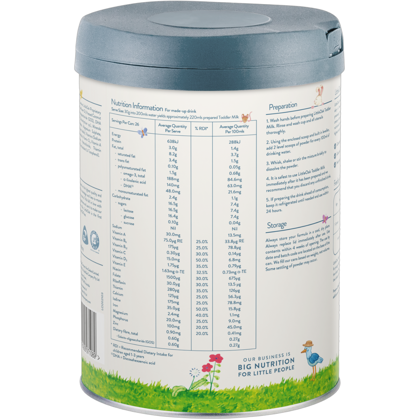 LittleOak Toddler Milk Formula