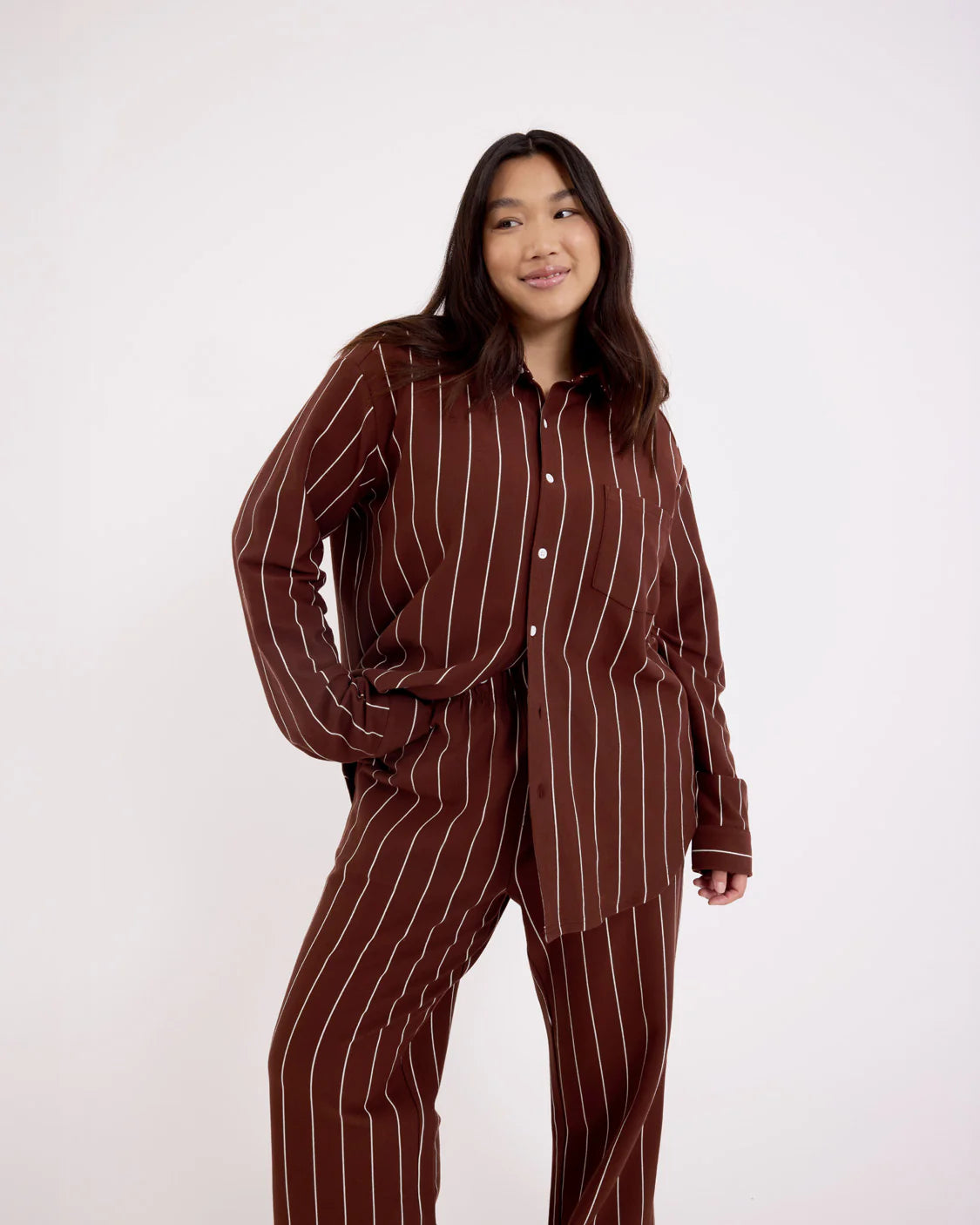 Hommey Mahogany Long Sleeve Shirt