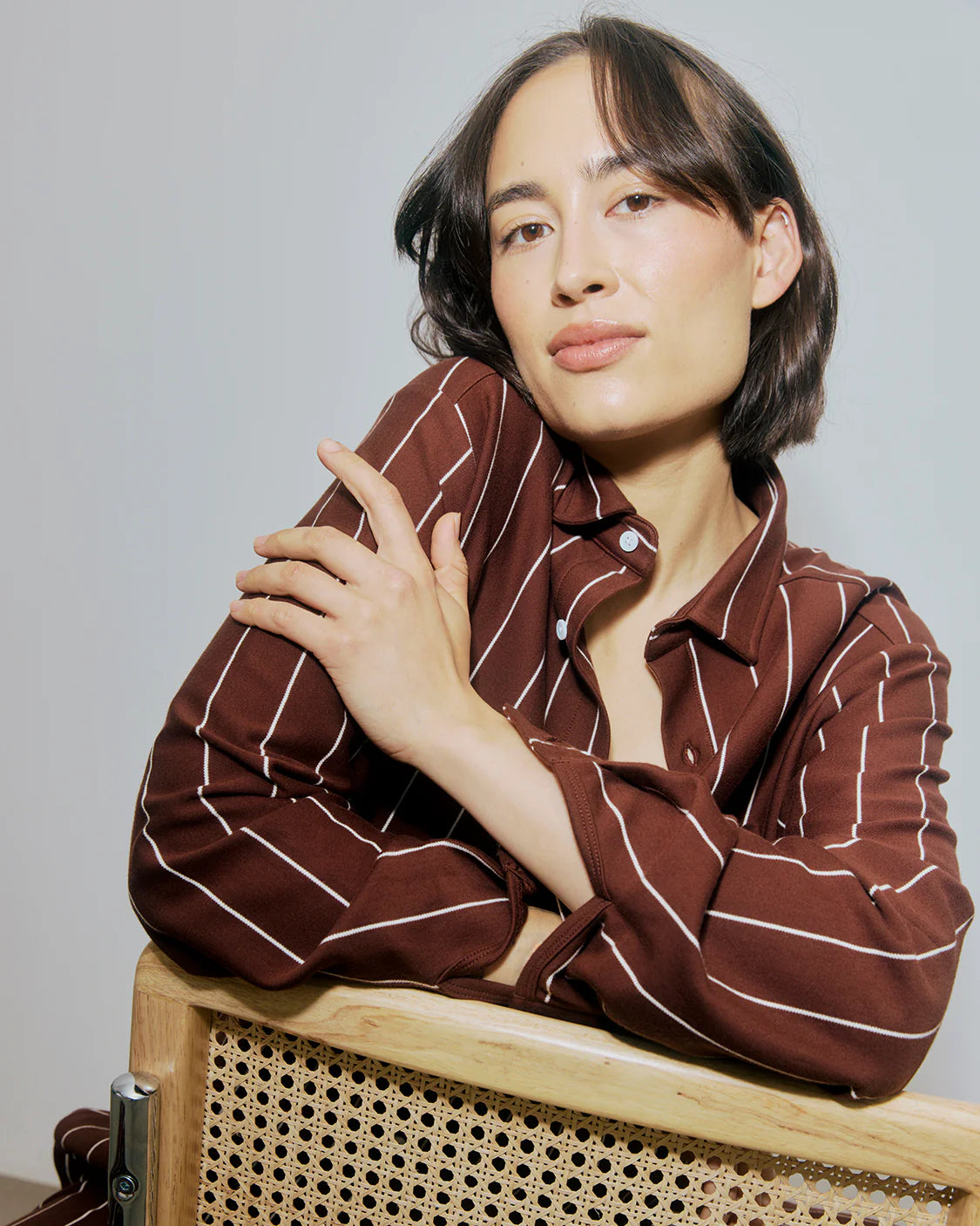 Hommey Mahogany Long Sleeve Shirt