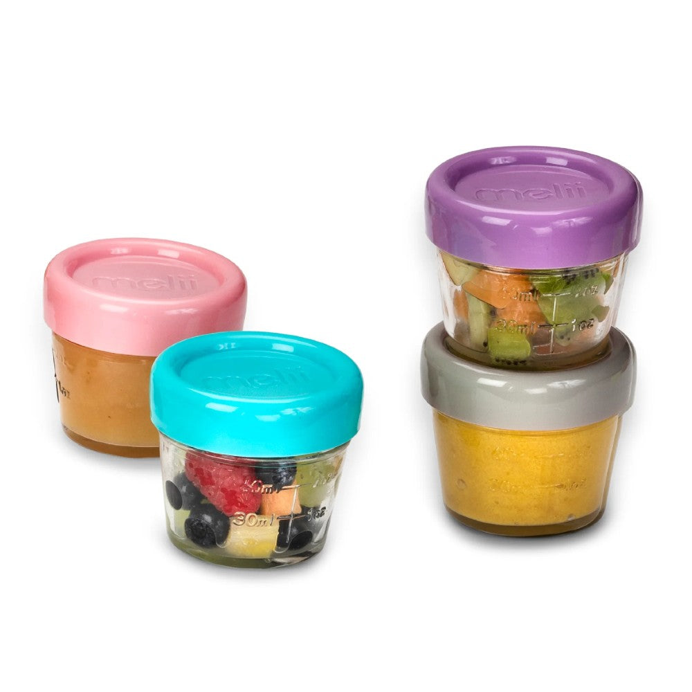 melii glass food containers