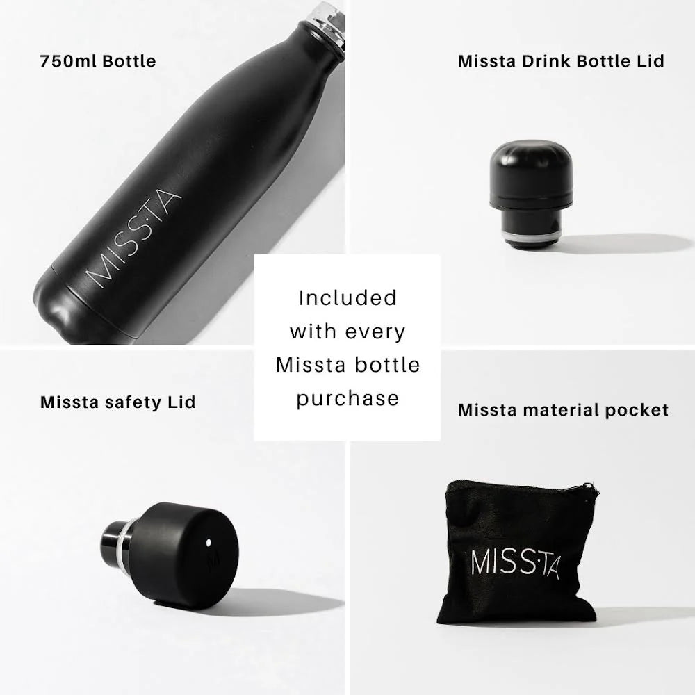 Missta Formula Thermos Bottle Black