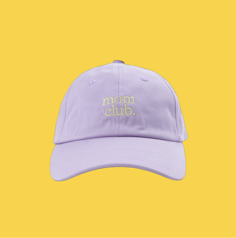 mom club lilac hat