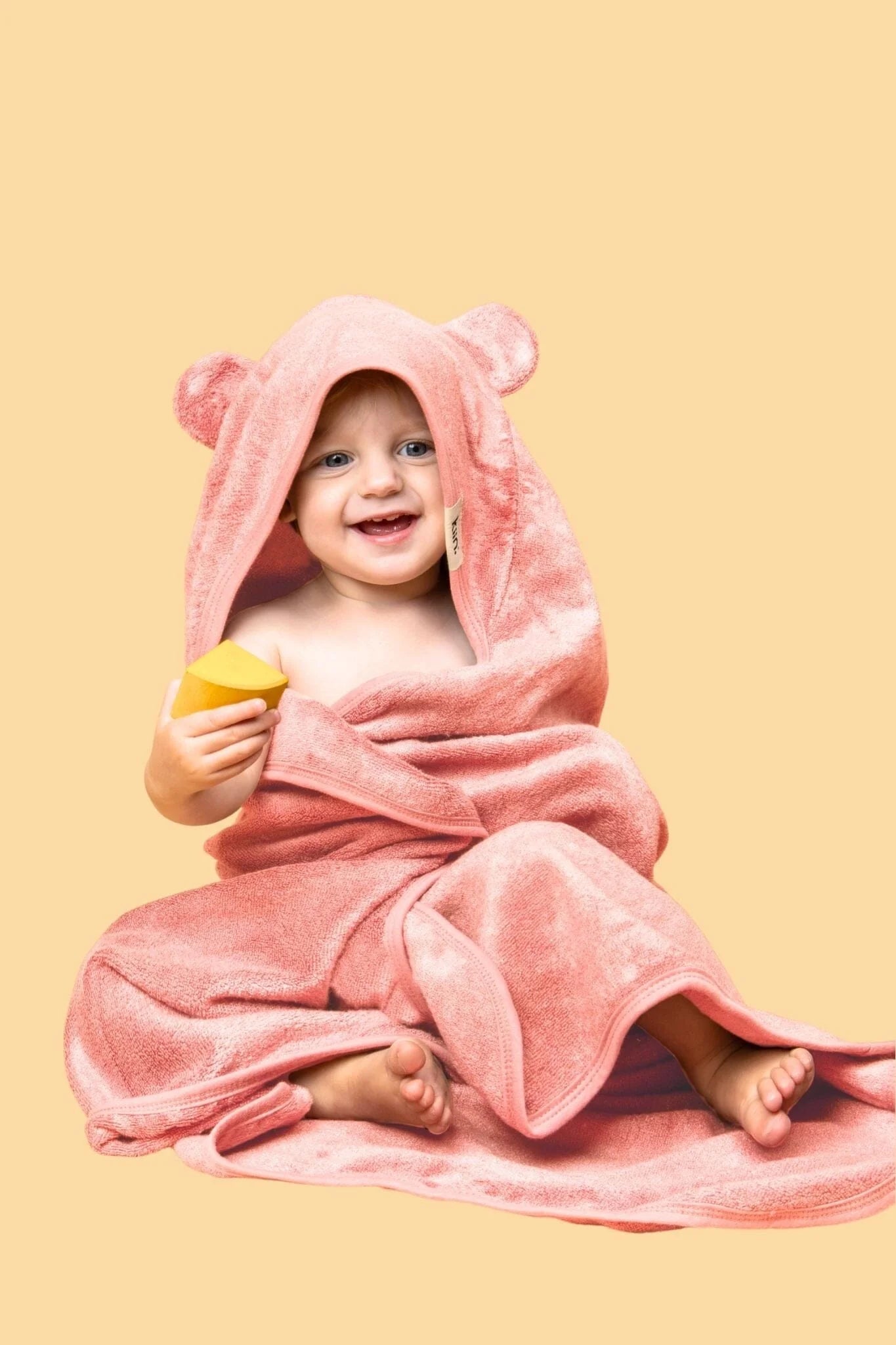 Kiin hooded towel peony