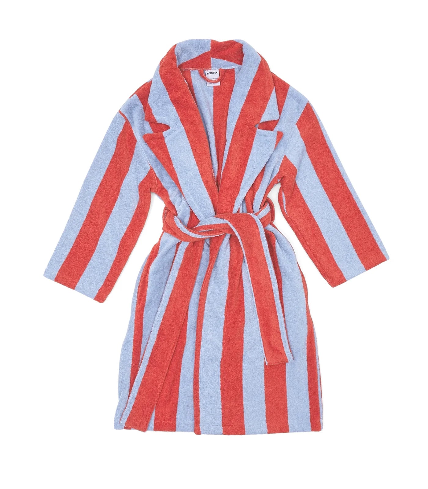 hommey robe picnic stripe
