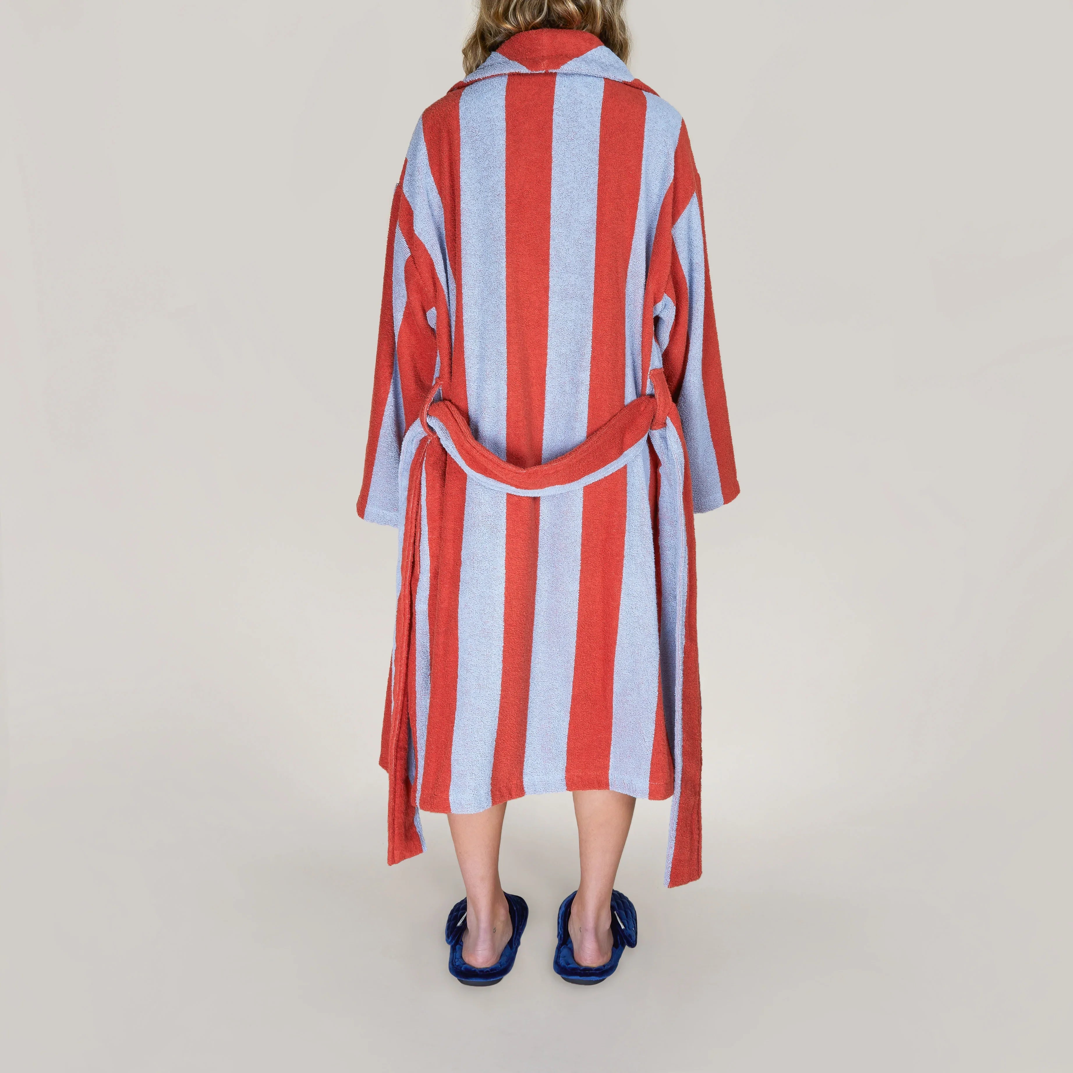 hommey robe picnic stripe
