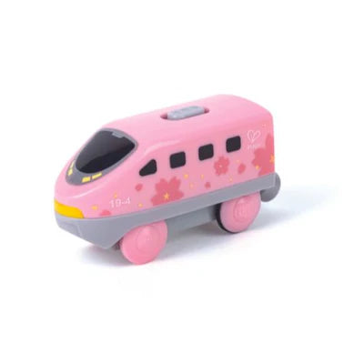 Hape pink battery powered train