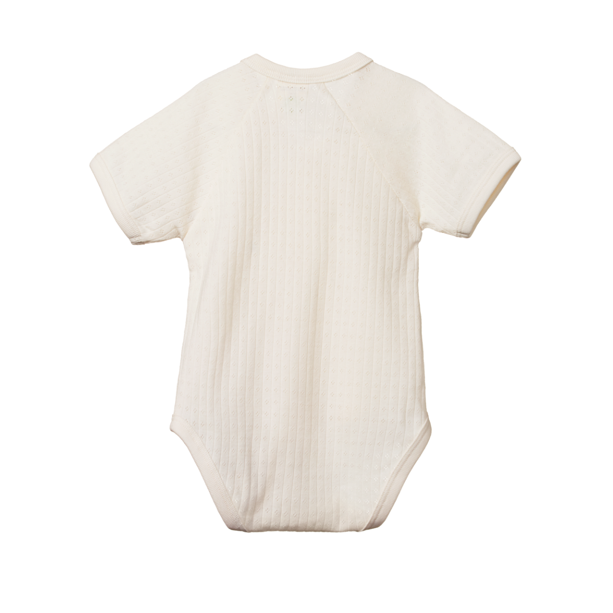 nature baby pointelle kimono short sleeve bodysuit