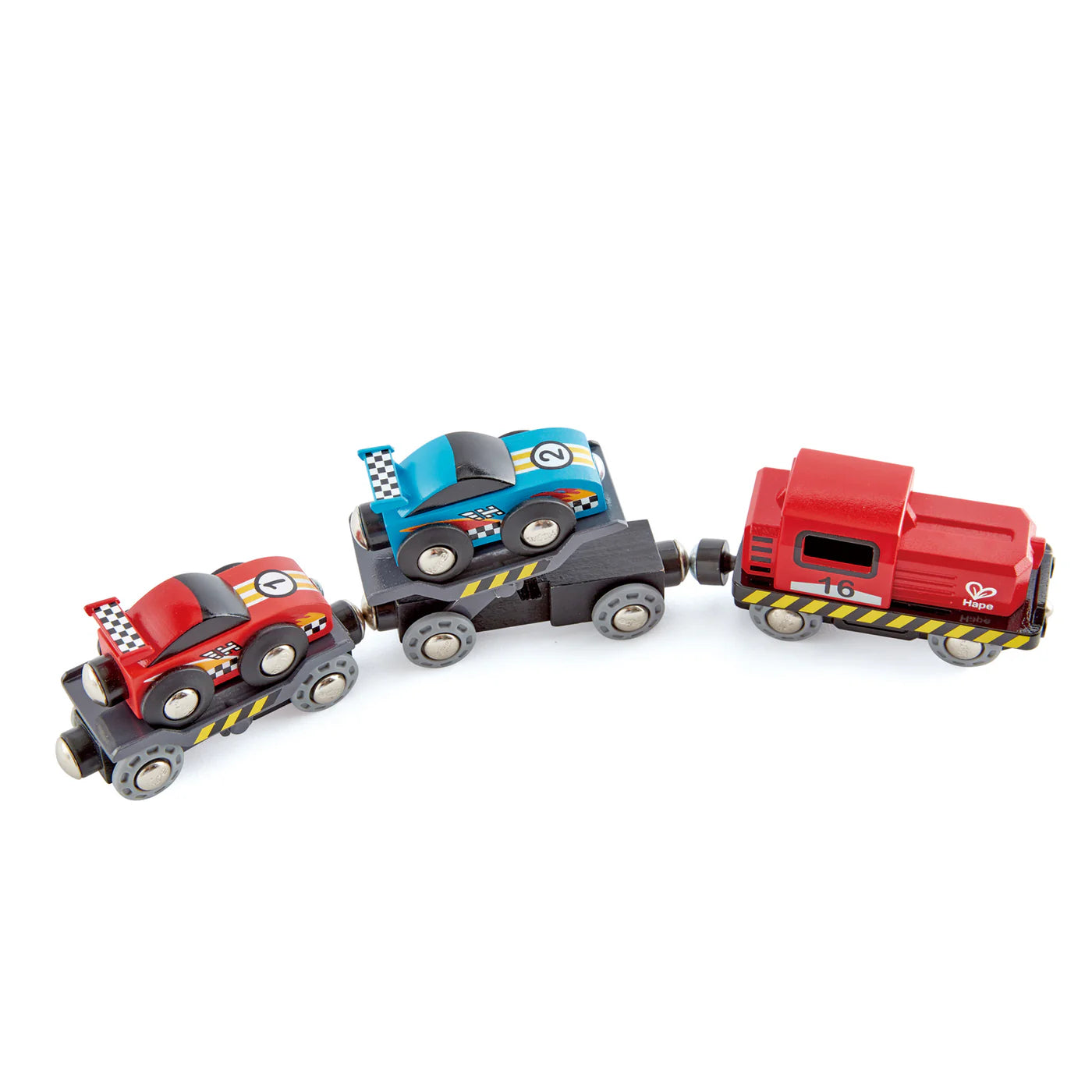 hape railway race car set