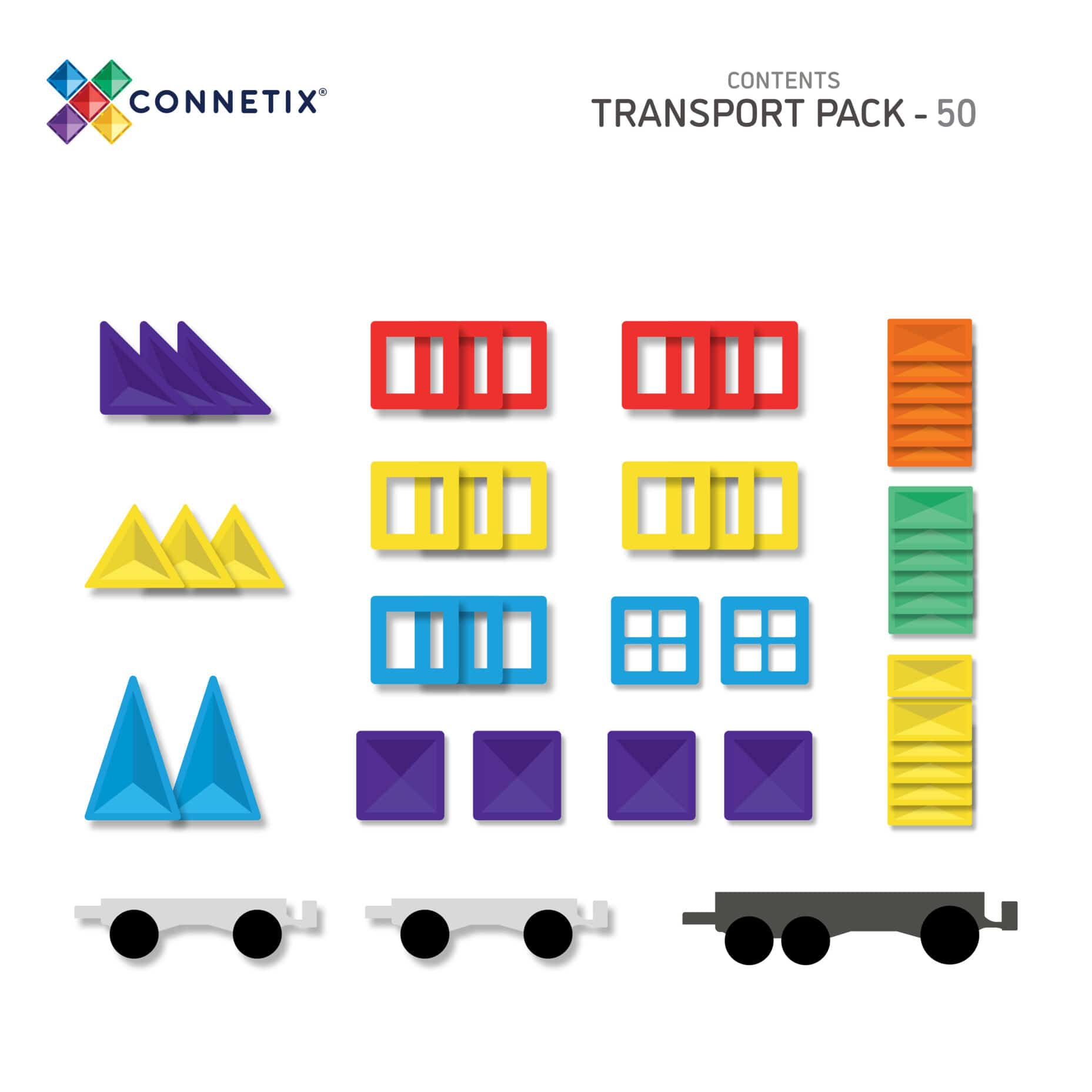 Connetix Rainbow Transport Pack