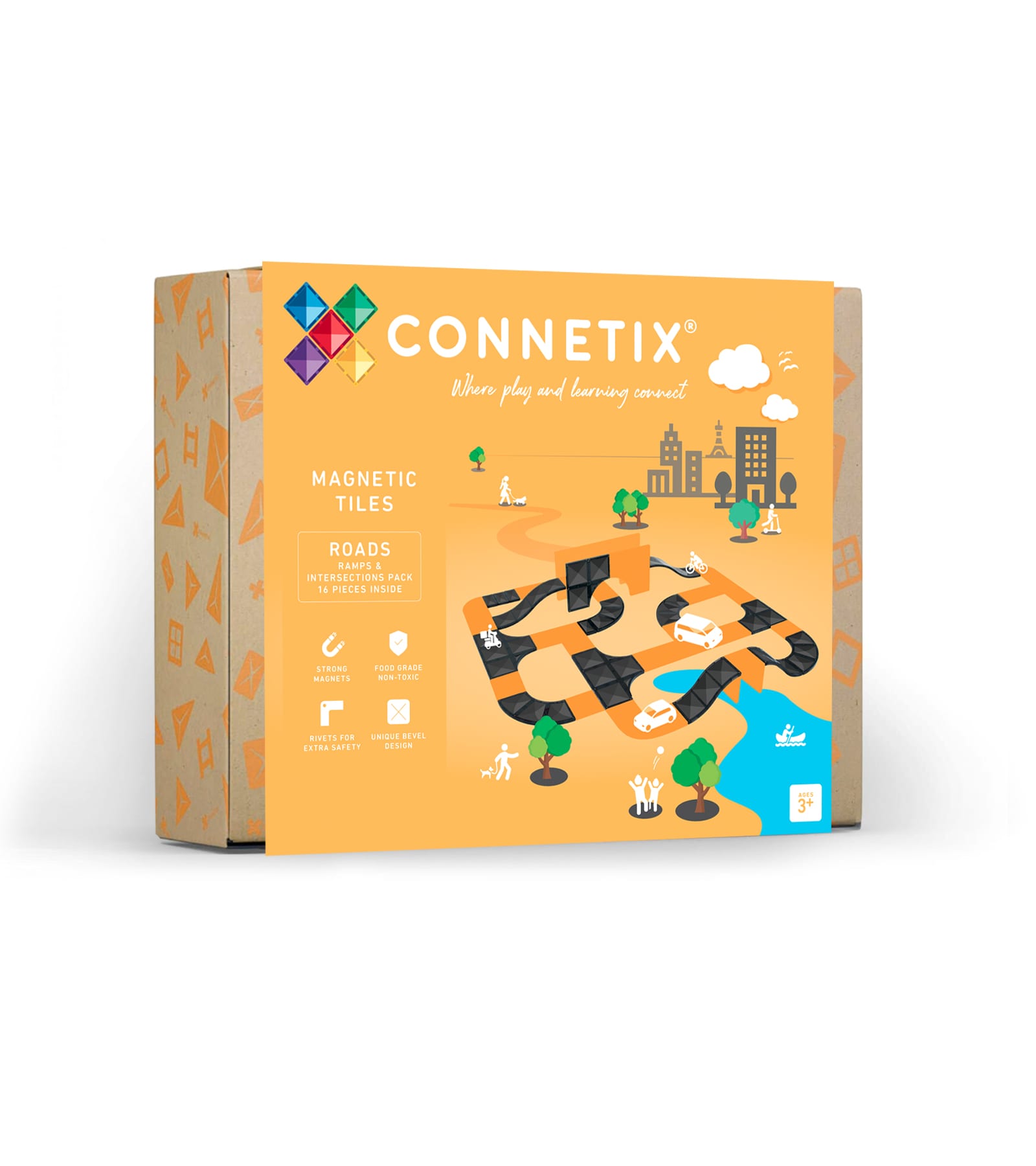 16 PIECE CONNETIX ROAD PACK