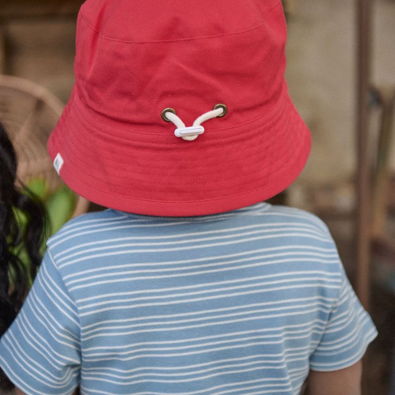 nature baby red bucket hat