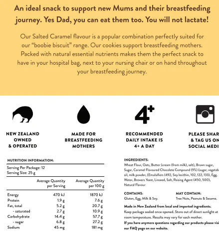 salted caramel lactation cookies