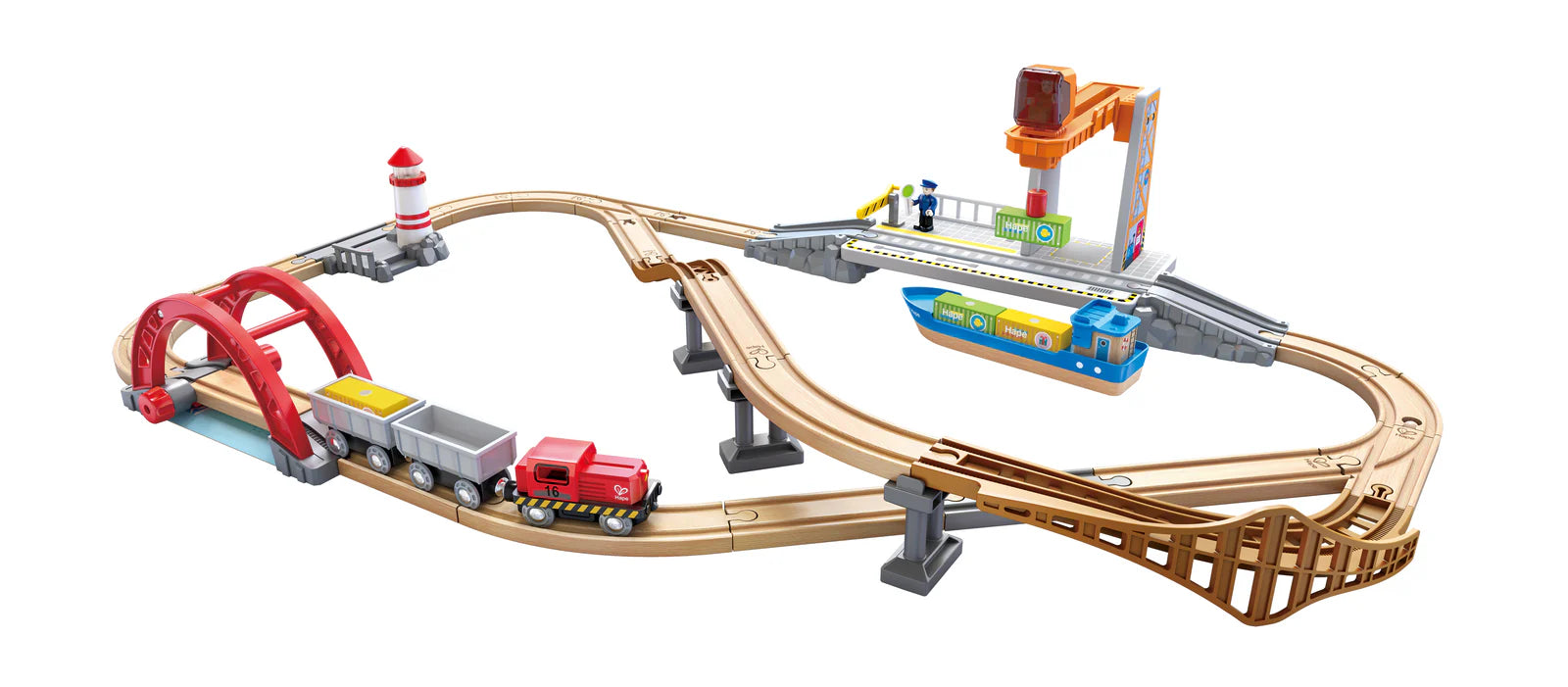 Hape railway sea and cargo set