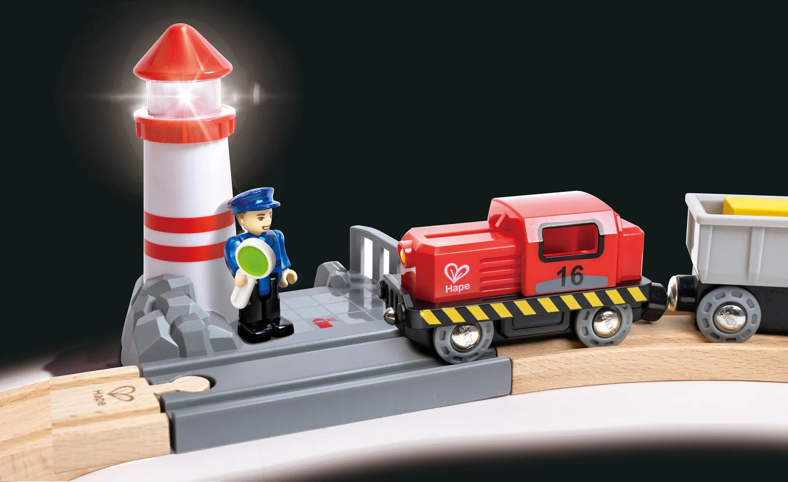 Hape railway sea and cargo set