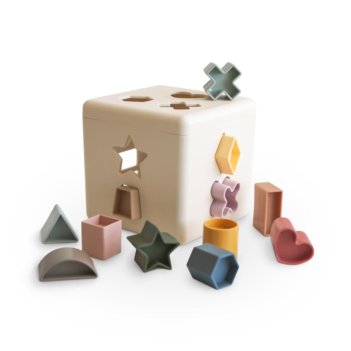 Mushie Shape Sorting Box in Original