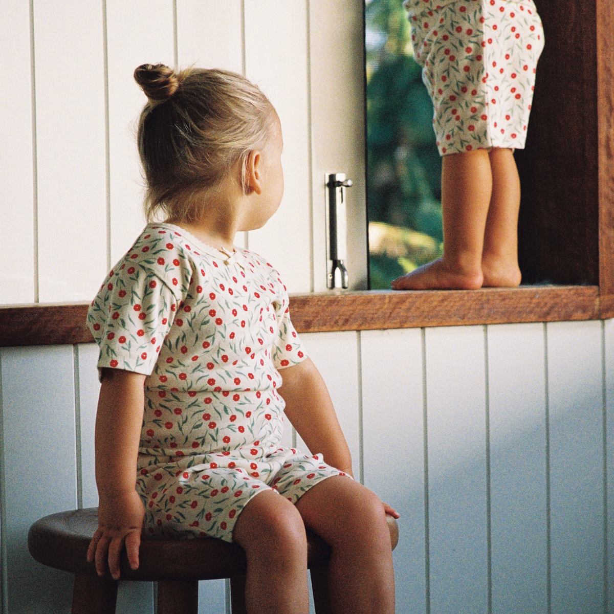Shortie Pyjama Set in Joiette Print worn by child