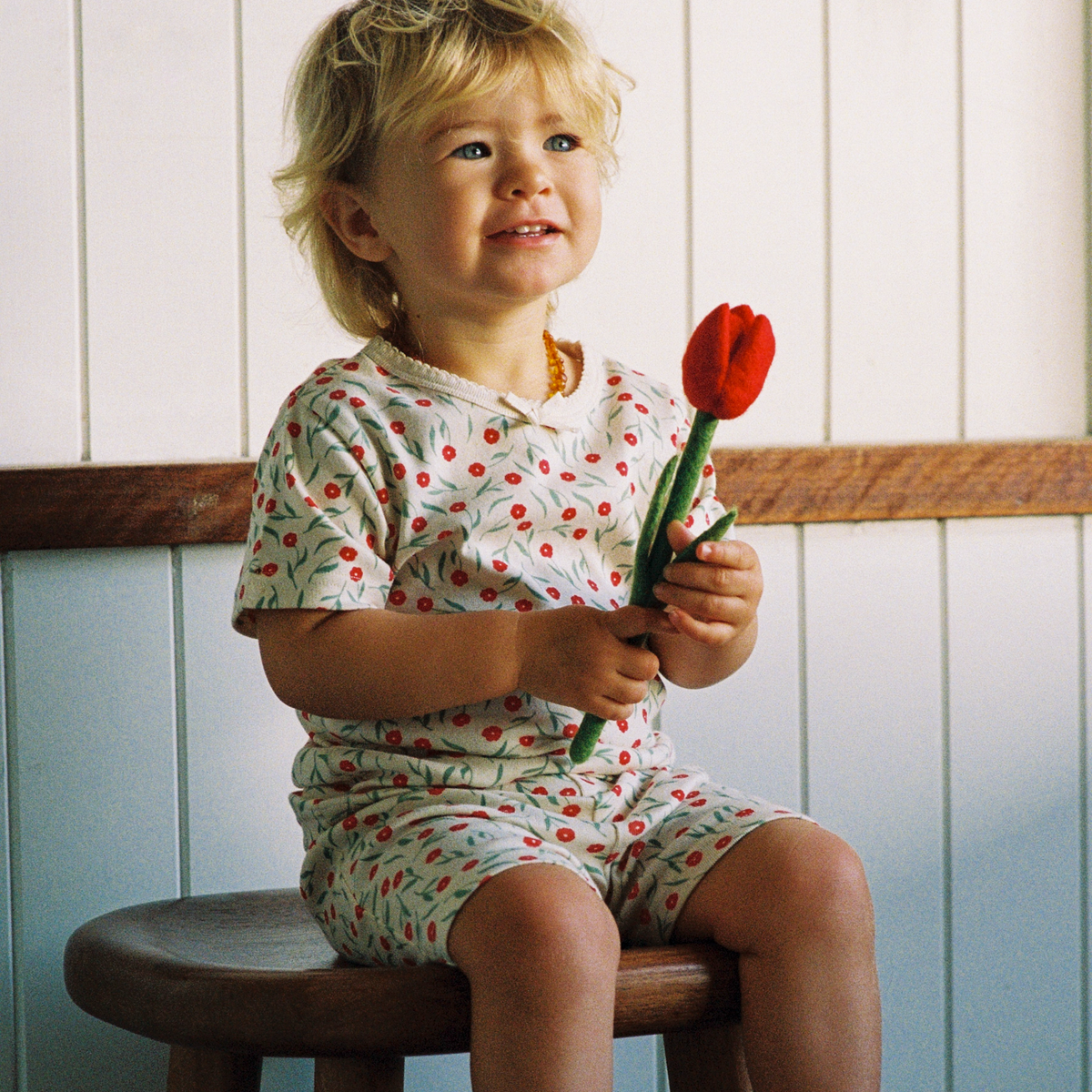Shortie Pyjama Set in Joiette Print worn by child