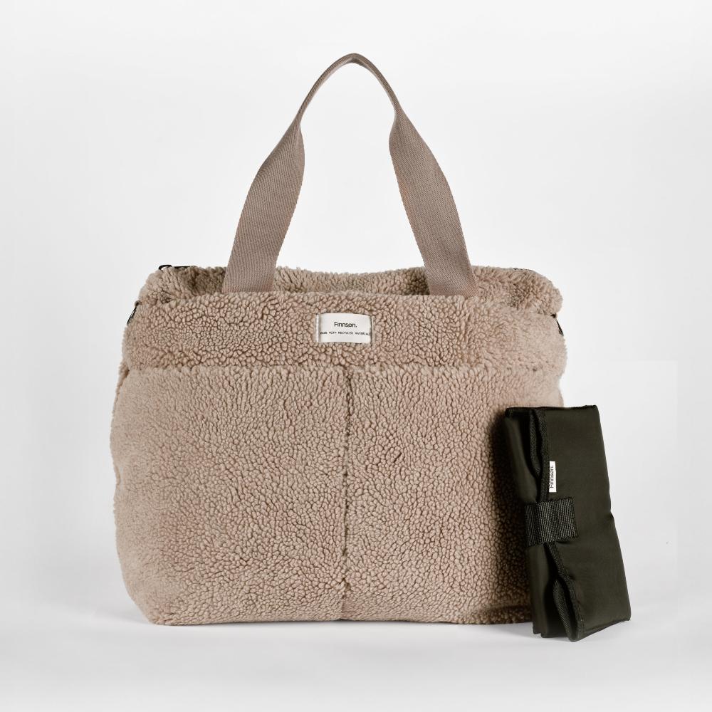 Finnson Sigrid Beige Teddy Baby Bag