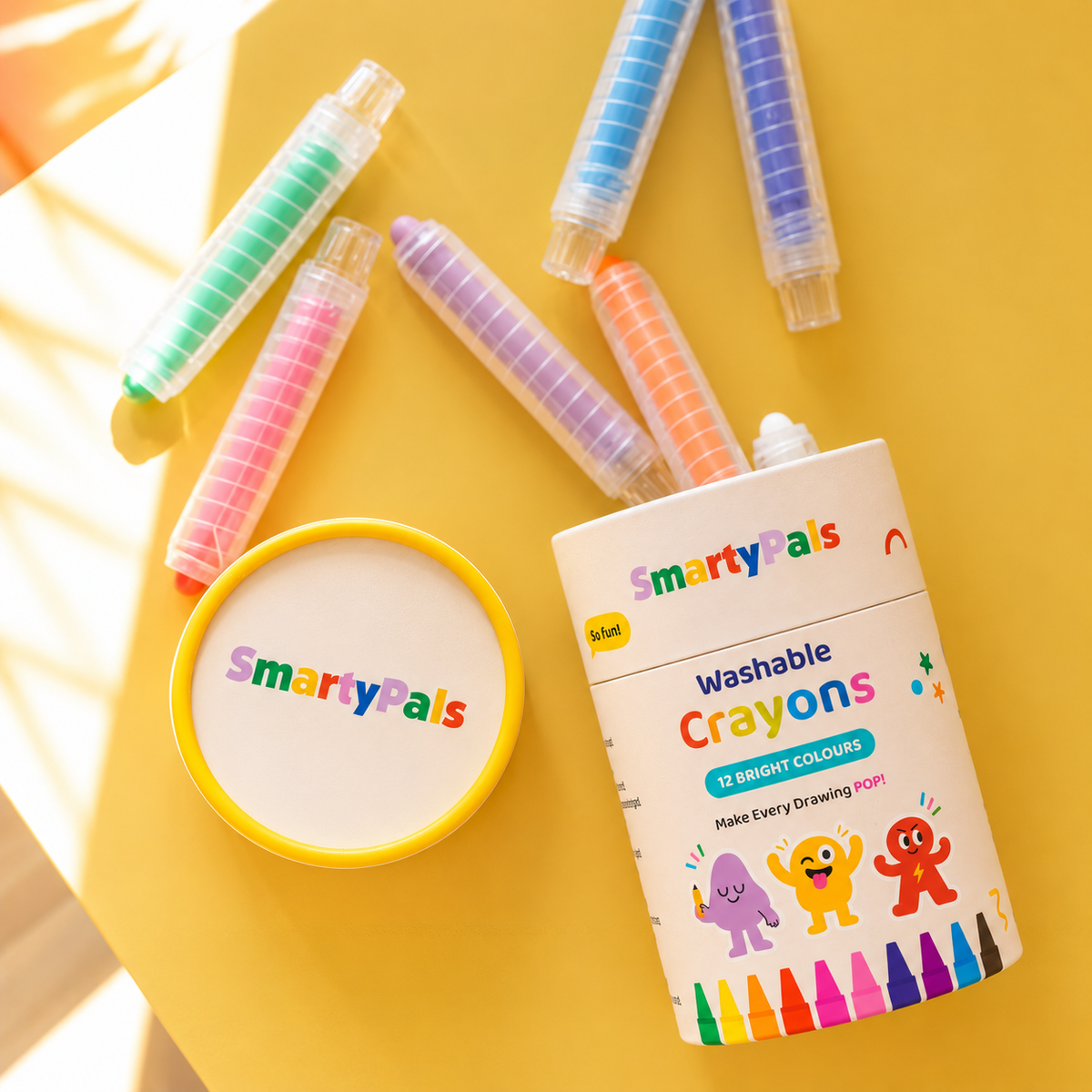 Smartypals Dustless Chalk Crayons 12 Pack