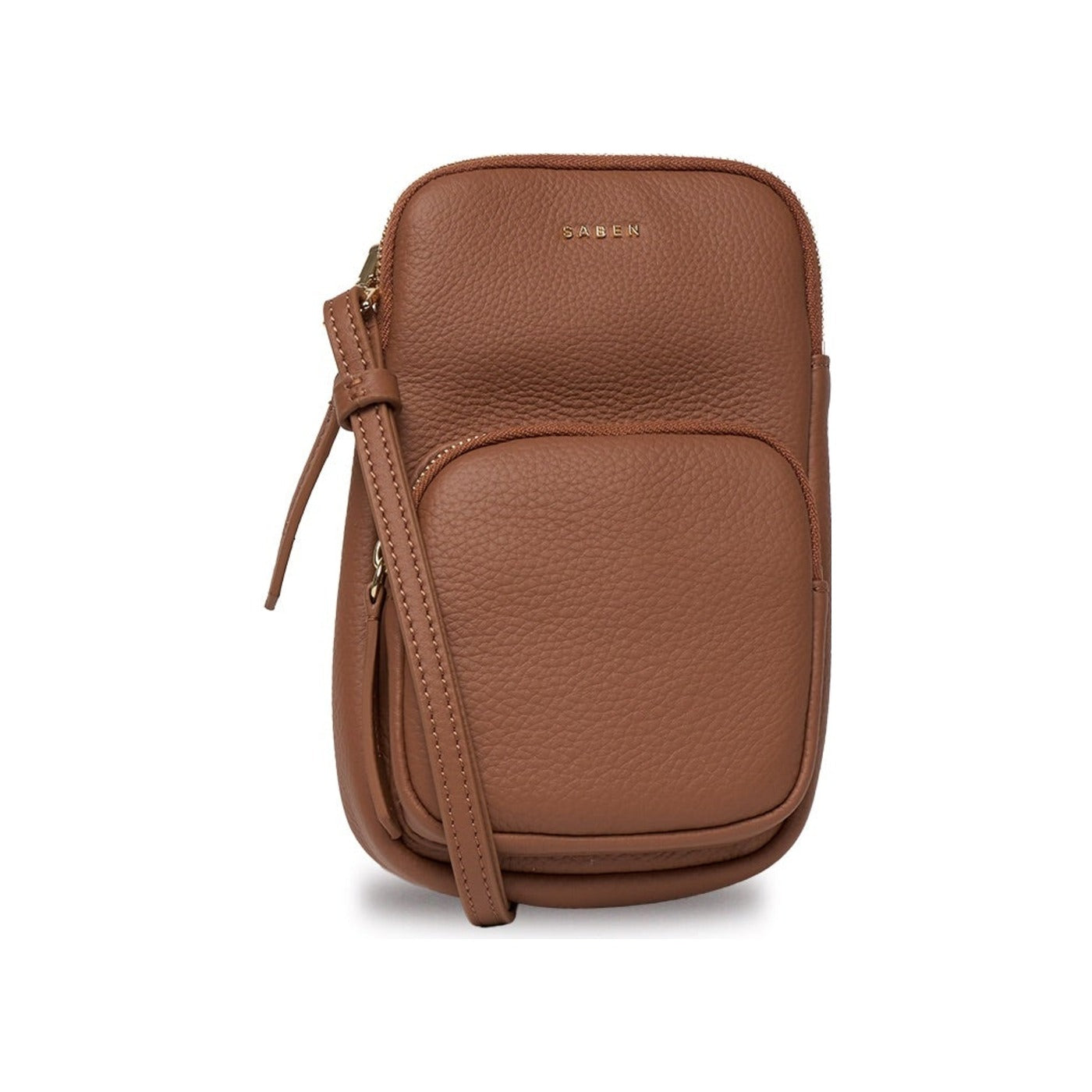 Saben Nikko phone sling tan luxe