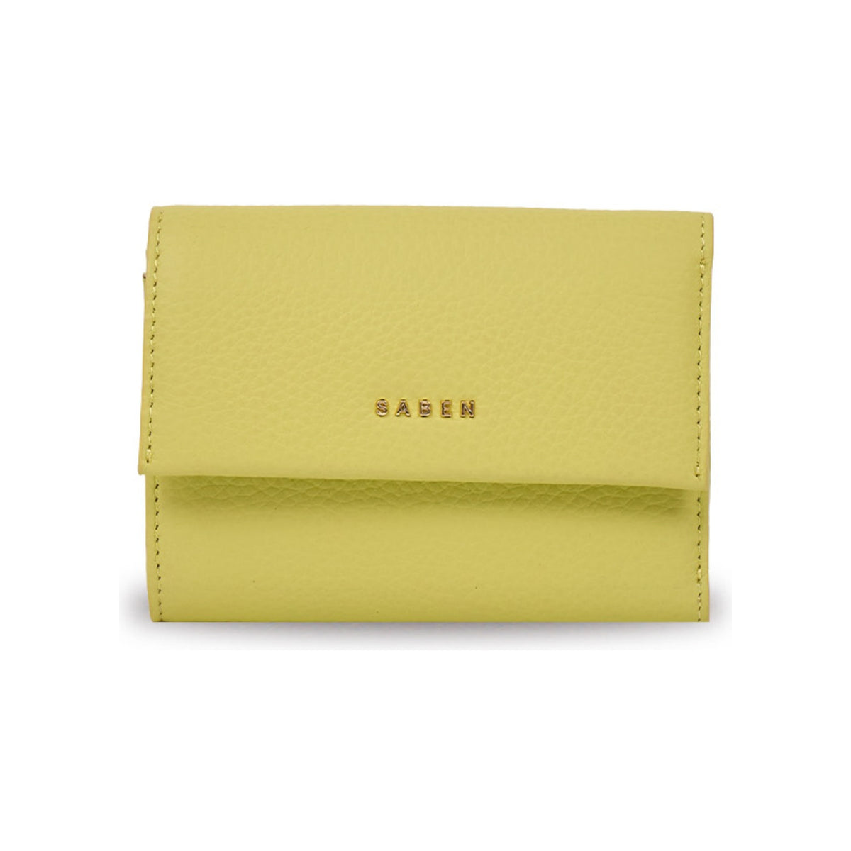 saben pico tri-fold wallet pistachio front